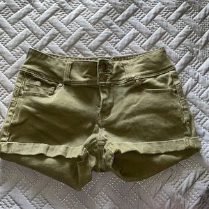 Olive green shorts